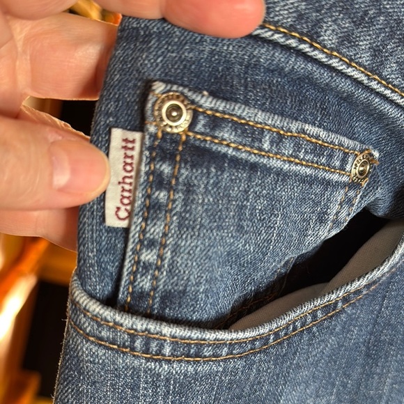 CARHARTT WOMEN'S WORK JEAN - RELAXED FIT RUGGED FLEX SIZE 16 - Picture 5 of 8